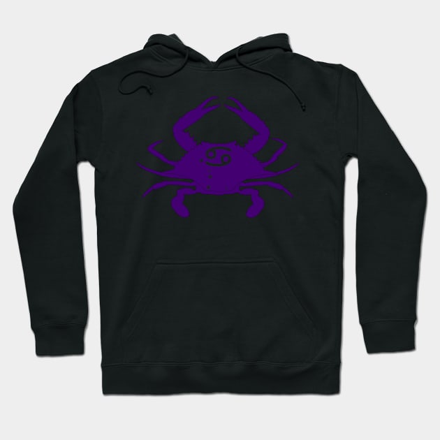 Cancer (Royal Purple) Hoodie by ziafrazier